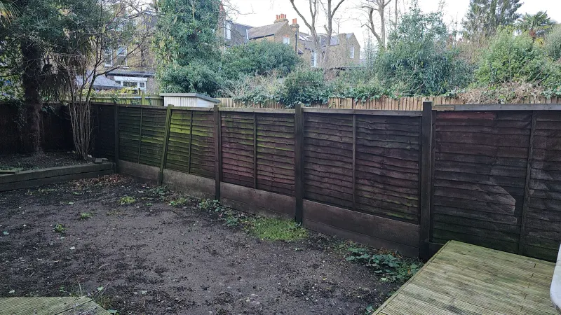 Before: Garden Fence Replacement