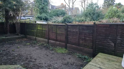 Before: Garden Fence Replacement