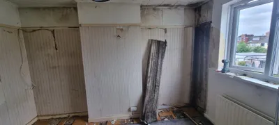 Before: Mould Treatment & Full Room Redecoration